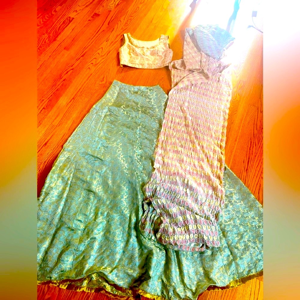 COPY - Silk Lengha and Choli with beautiful dupatta